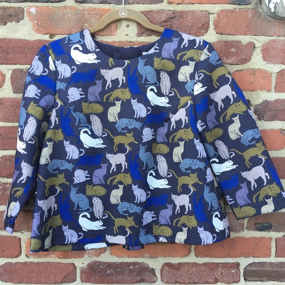 H&M Tops - H&M Coolest Kitty Cat Top Size 12